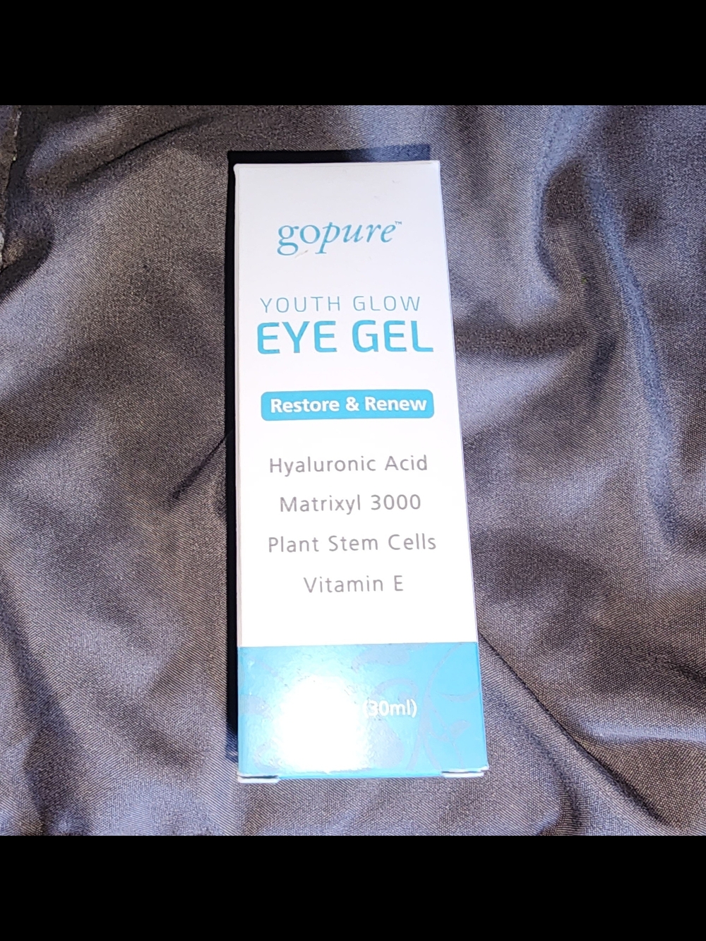 1 fl Oz. goPure Youth Glow Eye Gel anti aging formula